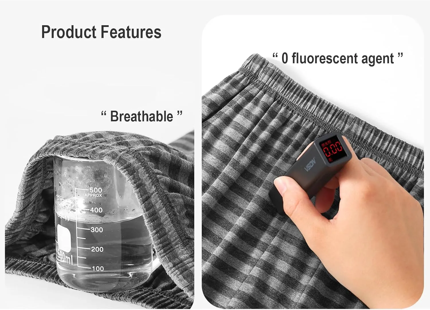 2 Pack Men's Pajama Shorts 100% Cotton Woven Sleepwear Striped Lounge Pants PJ shorts with Pockets