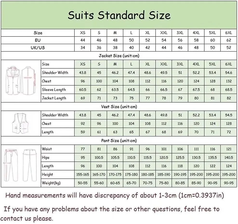 3 Piece Men's Suits Jacquard Set One Button Blazer Jacket Vest Pants Men Suits Slim Fit Wedding Tuxedo