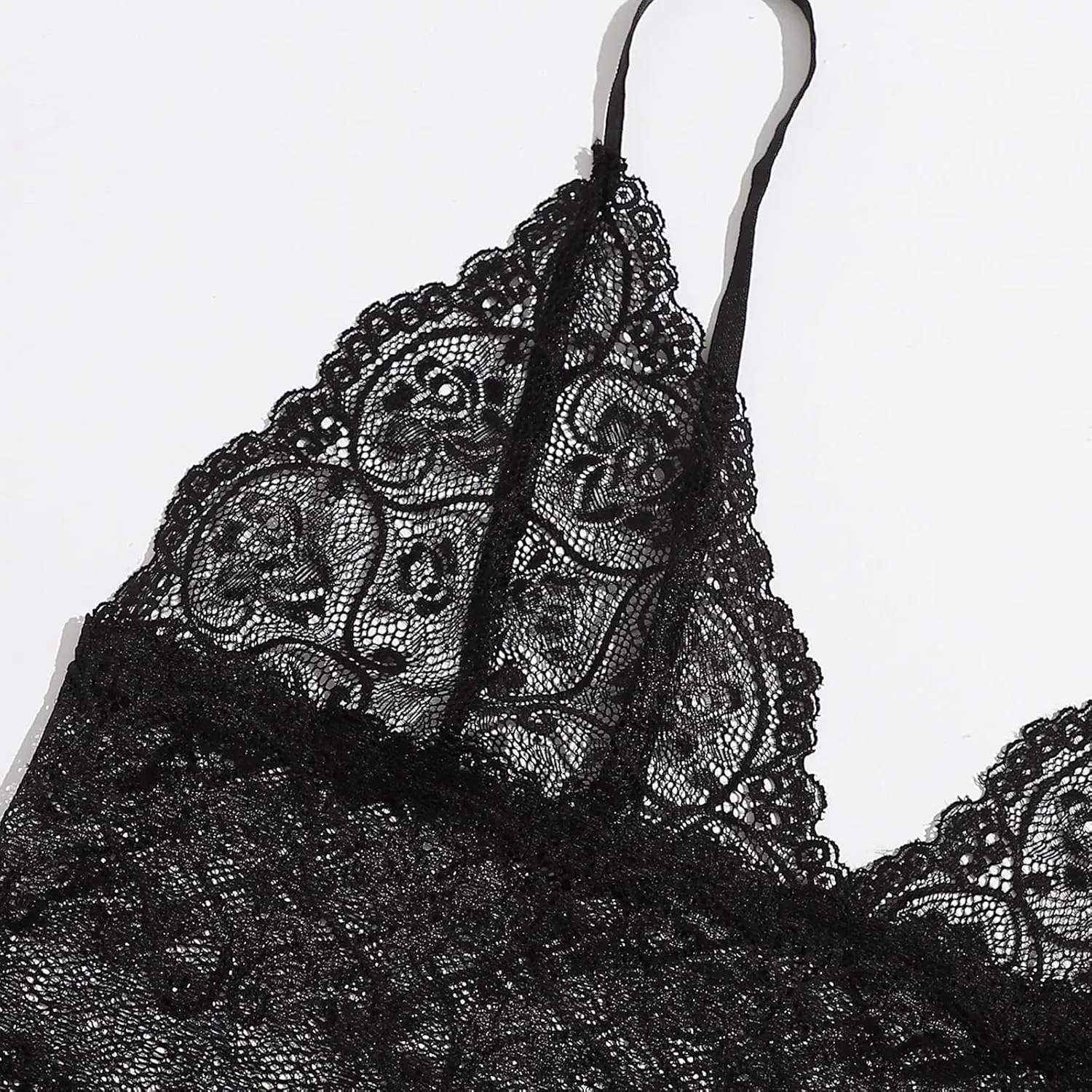 4 Piece Pajamas Sets for Women Satin Lingerie Robe Sexy Lace See Through Bras Wireless Bralette Bras
