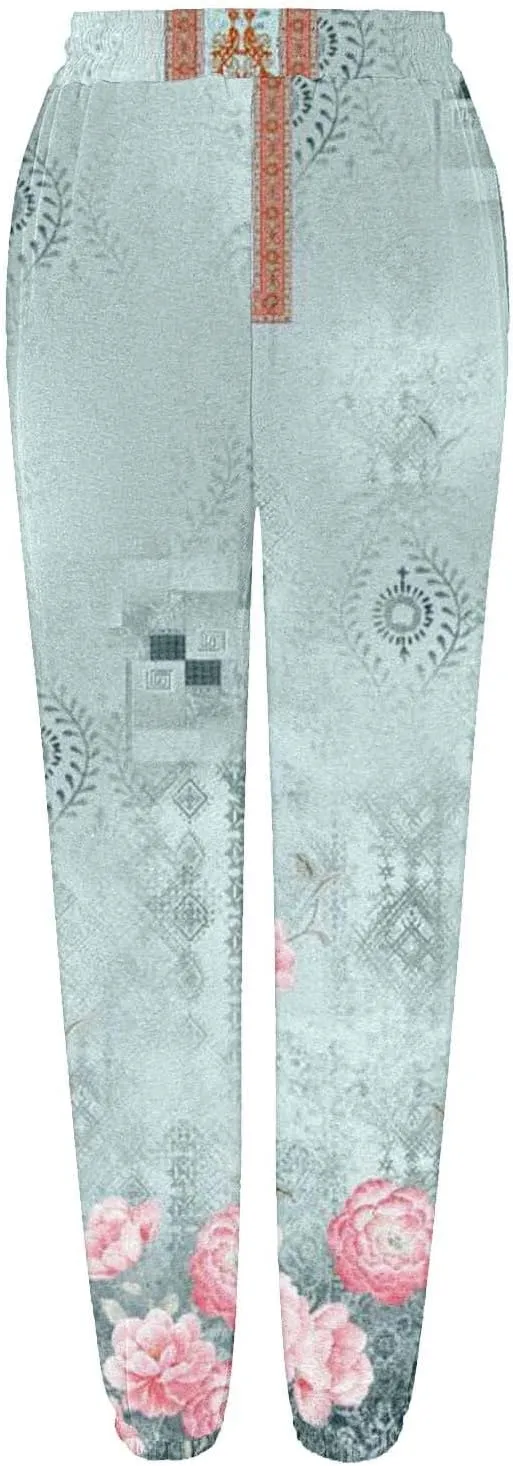 Baggy Sweatpants for Women Ladies Solid Color Drawstring Elastic Elastic High Waisted Drawstring Pants with Pockets