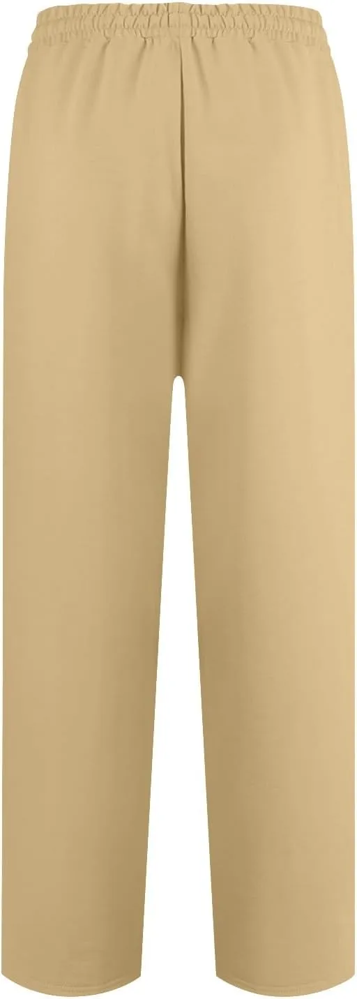 Baggy Wide Leg Sweatpants for Women Low Ries Drawstring Joggers Comfy Lounge Pants Gym Athletic Pants with Pockets