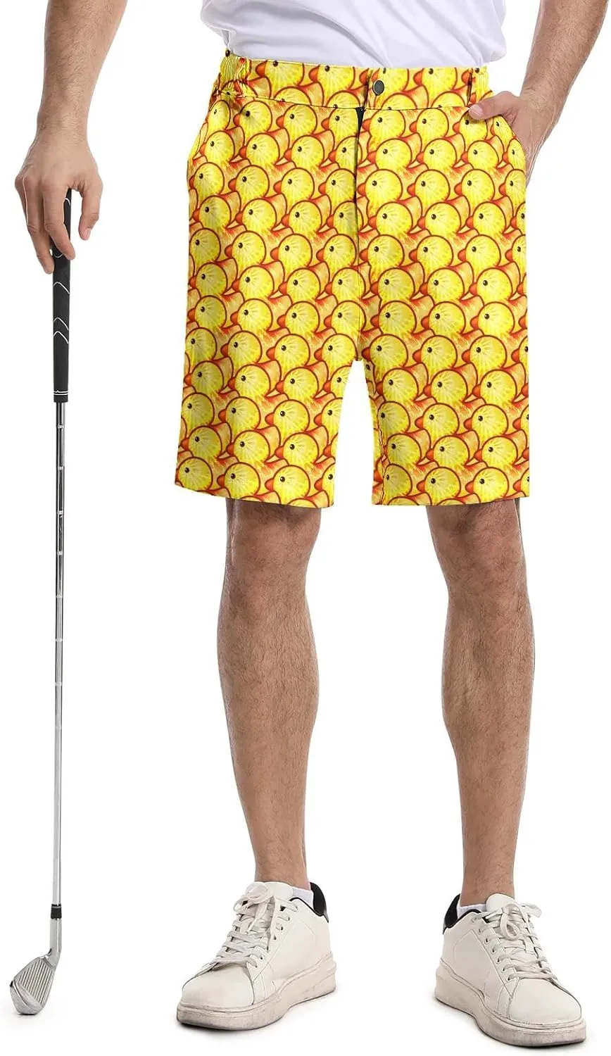 BIANTI Golf Shorts for Men Stretch Men's Casual Athletic Dress Shorts with Zipper Pockets