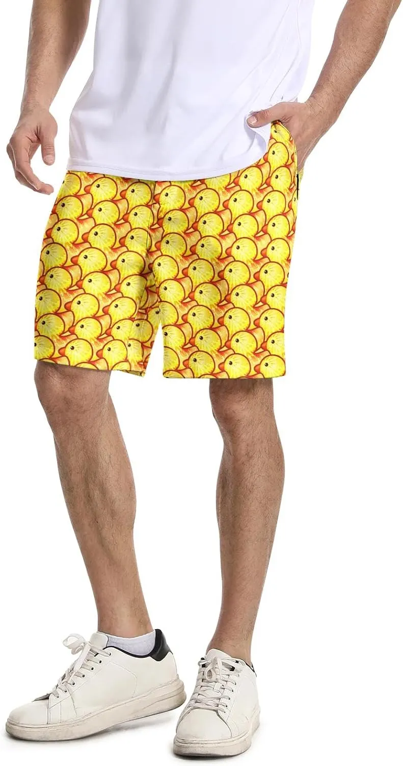 BIANTI Golf Shorts for Men Stretch Men's Casual Athletic Dress Shorts with Zipper Pockets