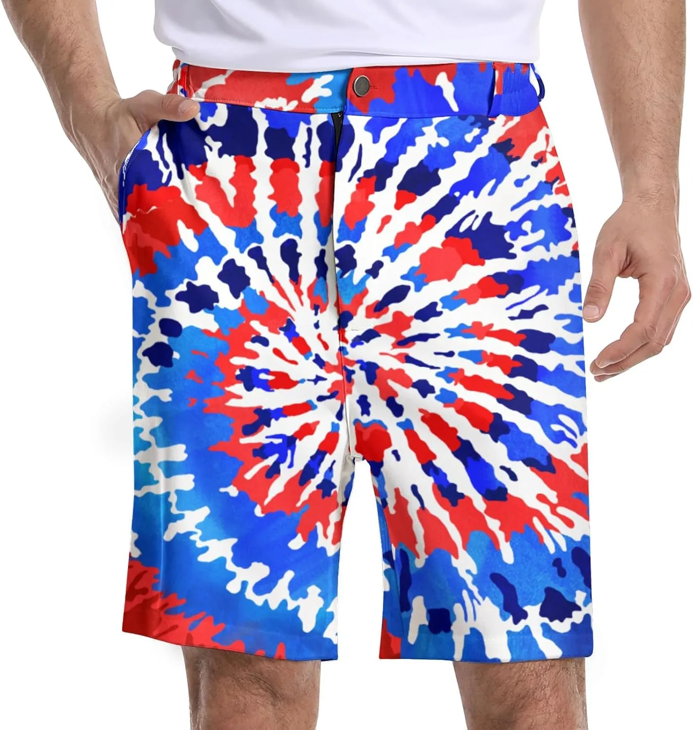 BIANTI Golf Shorts for Men Stretch Men's Casual Athletic Dress Shorts with Zipper Pockets