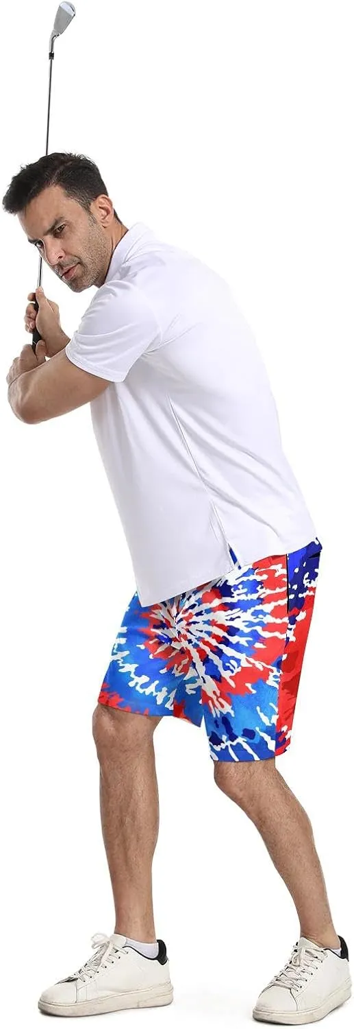 BIANTI Golf Shorts for Men Stretch Men's Casual Athletic Dress Shorts with Zipper Pockets