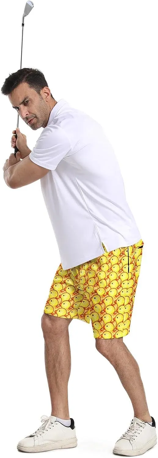 BIANTI Golf Shorts for Men Stretch Men's Casual Athletic Dress Shorts with Zipper Pockets