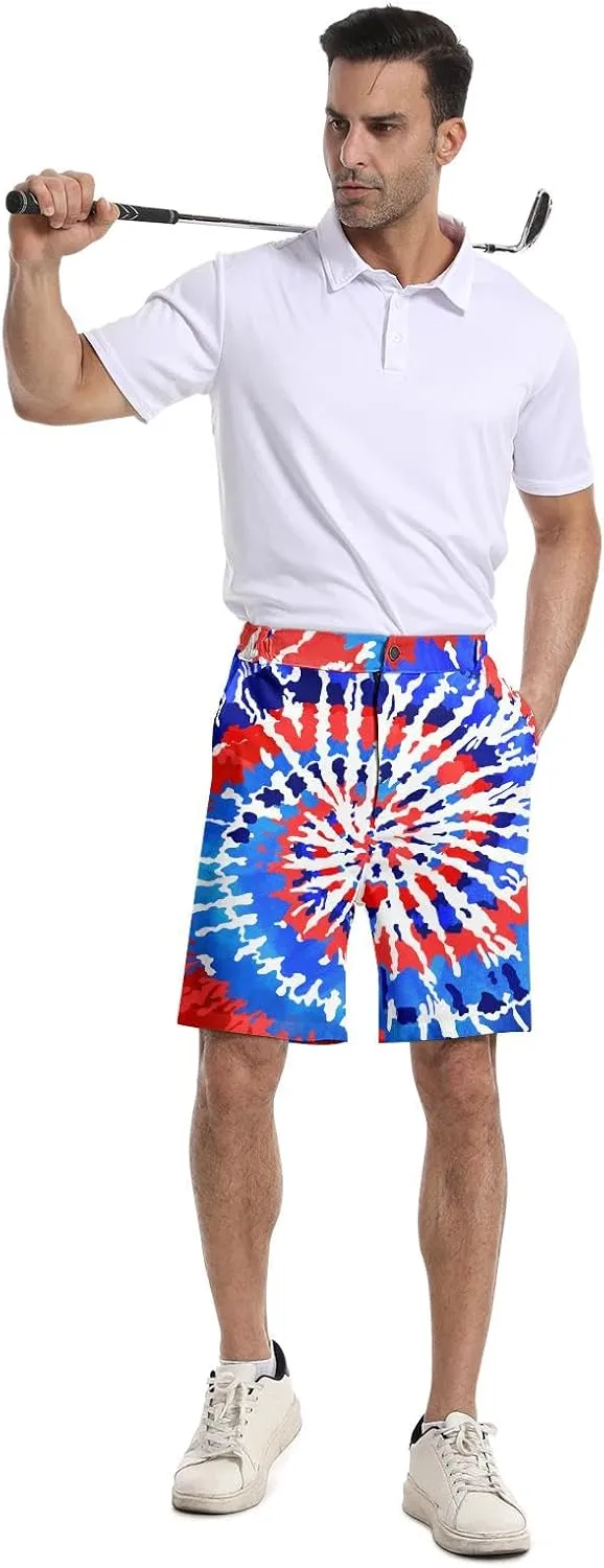 BIANTI Golf Shorts for Men Stretch Men's Casual Athletic Dress Shorts with Zipper Pockets