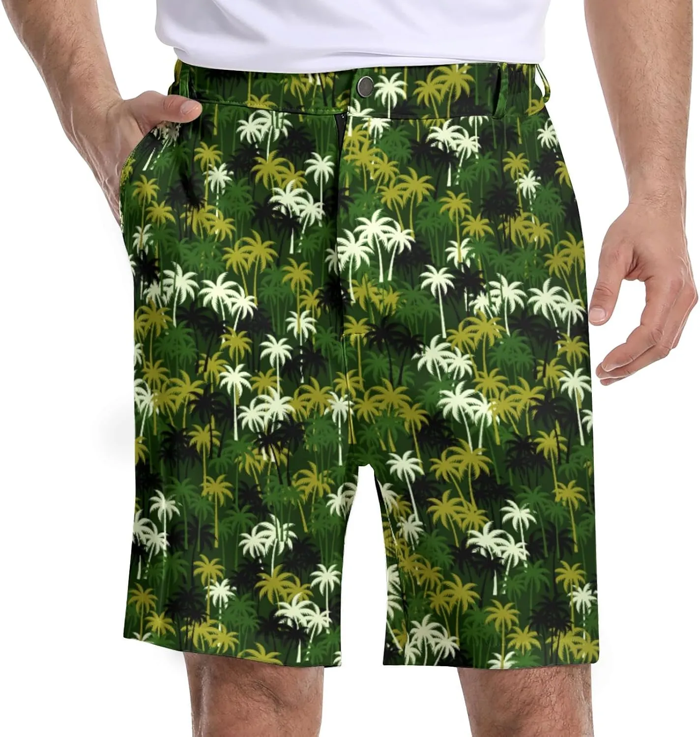 BIANTI Golf Shorts for Men Stretch Men's Casual Athletic Dress Shorts with Zipper Pockets