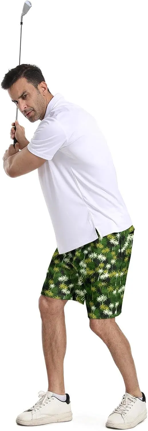 BIANTI Golf Shorts for Men Stretch Men's Casual Athletic Dress Shorts with Zipper Pockets