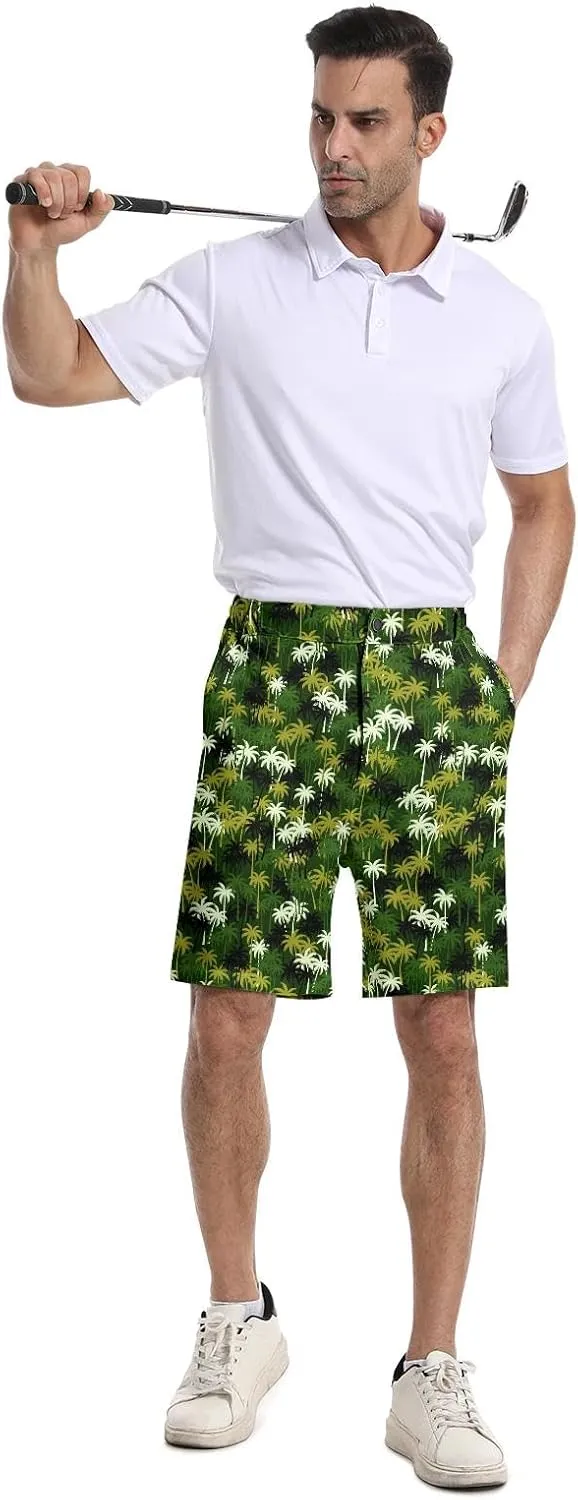 BIANTI Golf Shorts for Men Stretch Men's Casual Athletic Dress Shorts with Zipper Pockets