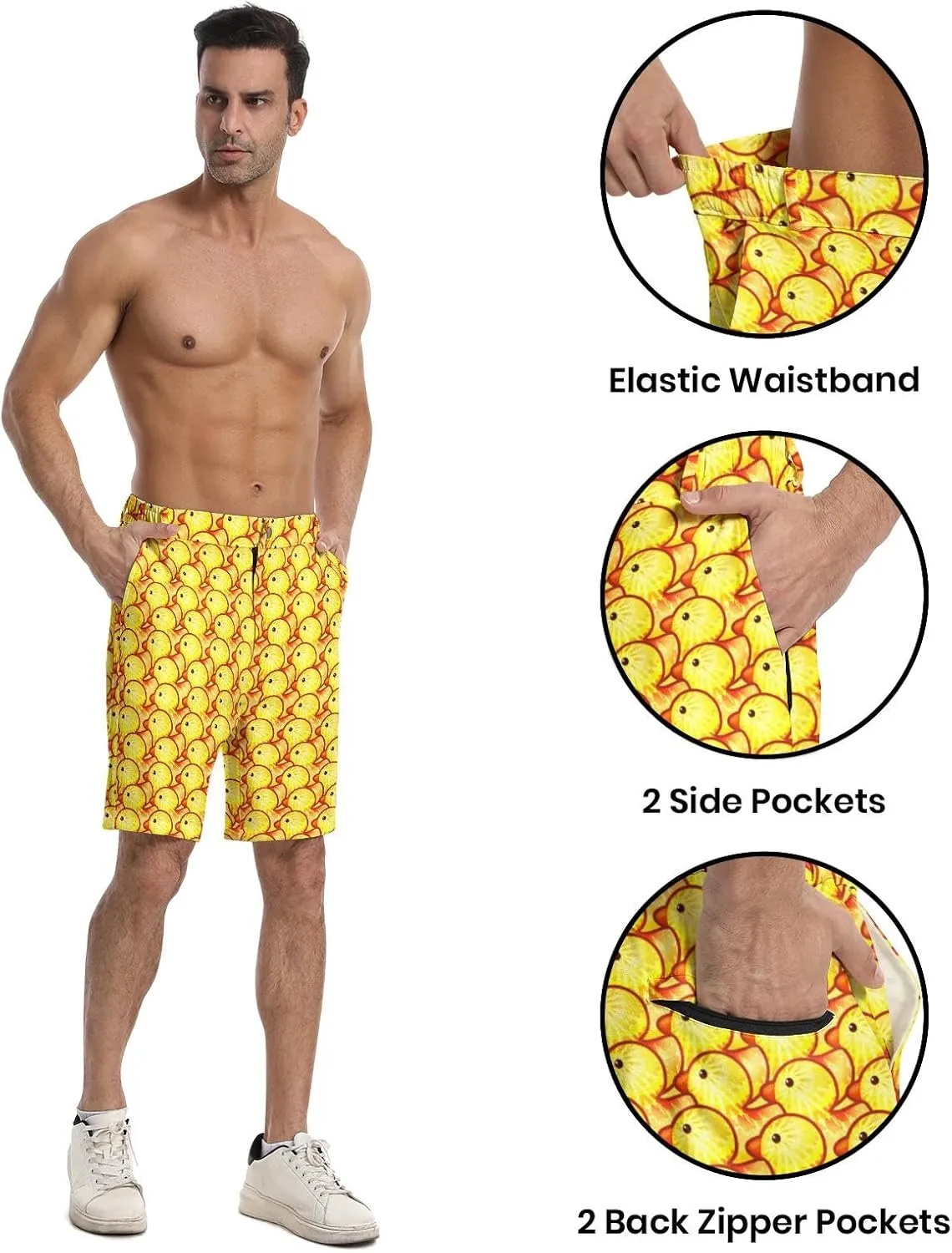 BIANTI Golf Shorts for Men Stretch Men's Casual Athletic Dress Shorts with Zipper Pockets