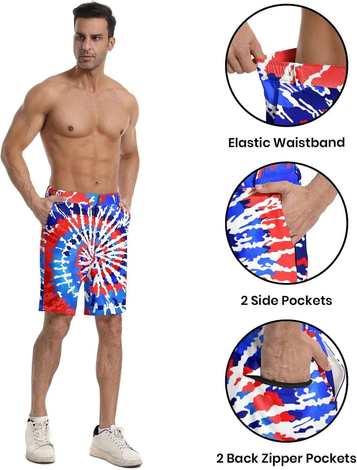 BIANTI Golf Shorts for Men Stretch Men's Casual Athletic Dress Shorts with Zipper Pockets