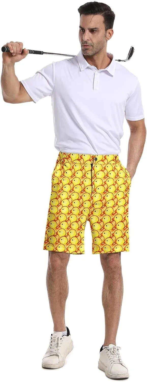 BIANTI Golf Shorts for Men Stretch Men's Casual Athletic Dress Shorts with Zipper Pockets