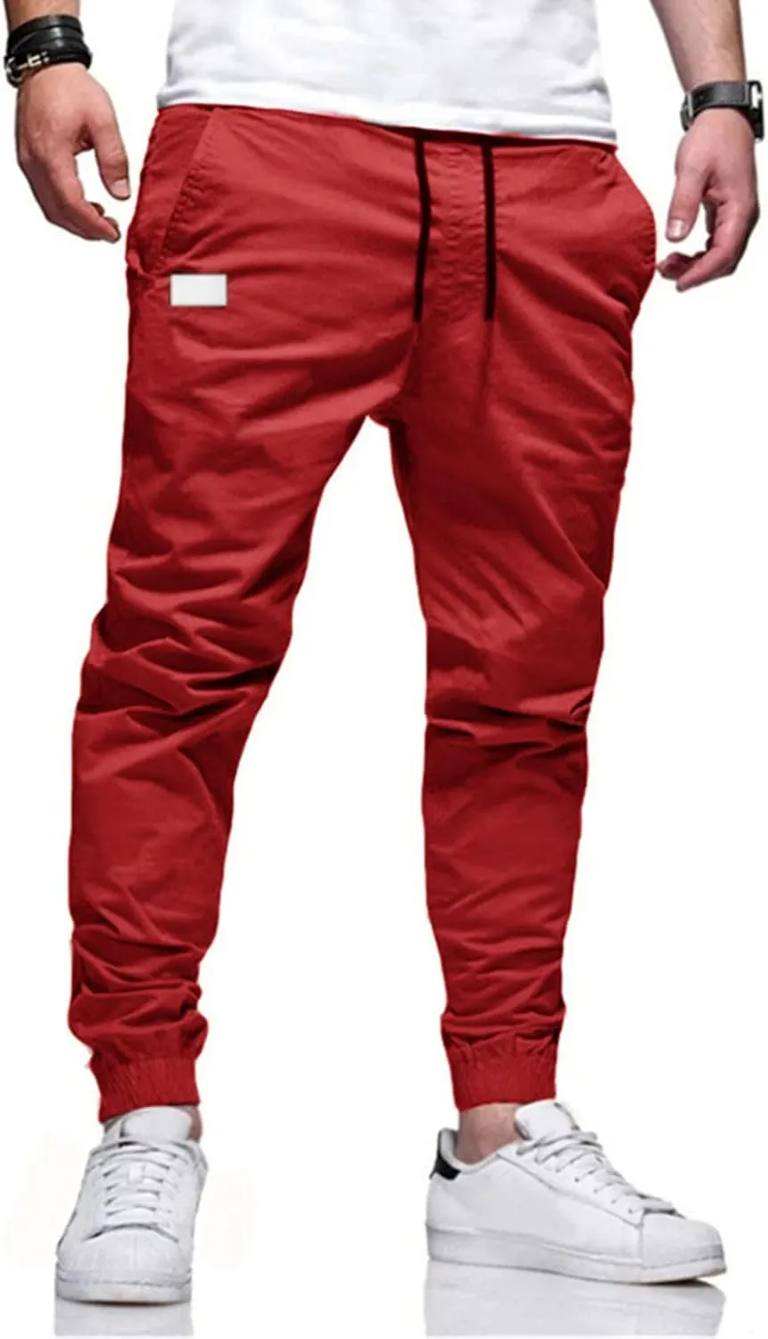 Big and Tall Cargo Pants for Men Sweatpants for Men Cargo Straight Leg Sweatpants Stretch Elastic Waist Sports Jogger