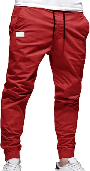 Big and Tall Cargo Pants for Men Sweatpants for Men Cargo Straight Leg Sweatpants Stretch Elastic Waist Sports Jogger