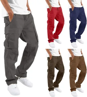 Big and Tall Sweatpants for Men Waist Jogger Sports Pants Solid Color Sports Trousers Sweatpants for Men Fleece Men's