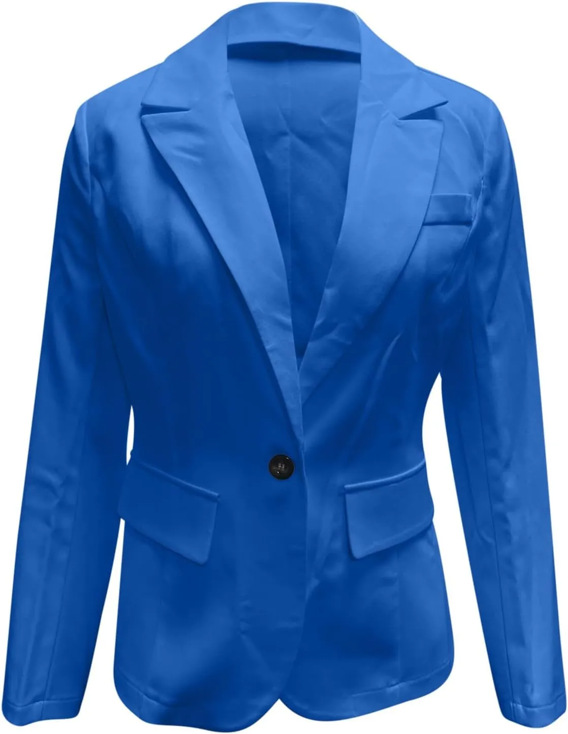 Blazers for Women Casual Open Front Button Jackets Solid Lapel Suite Jacket 2025 Trendy Outerwear with Pockets