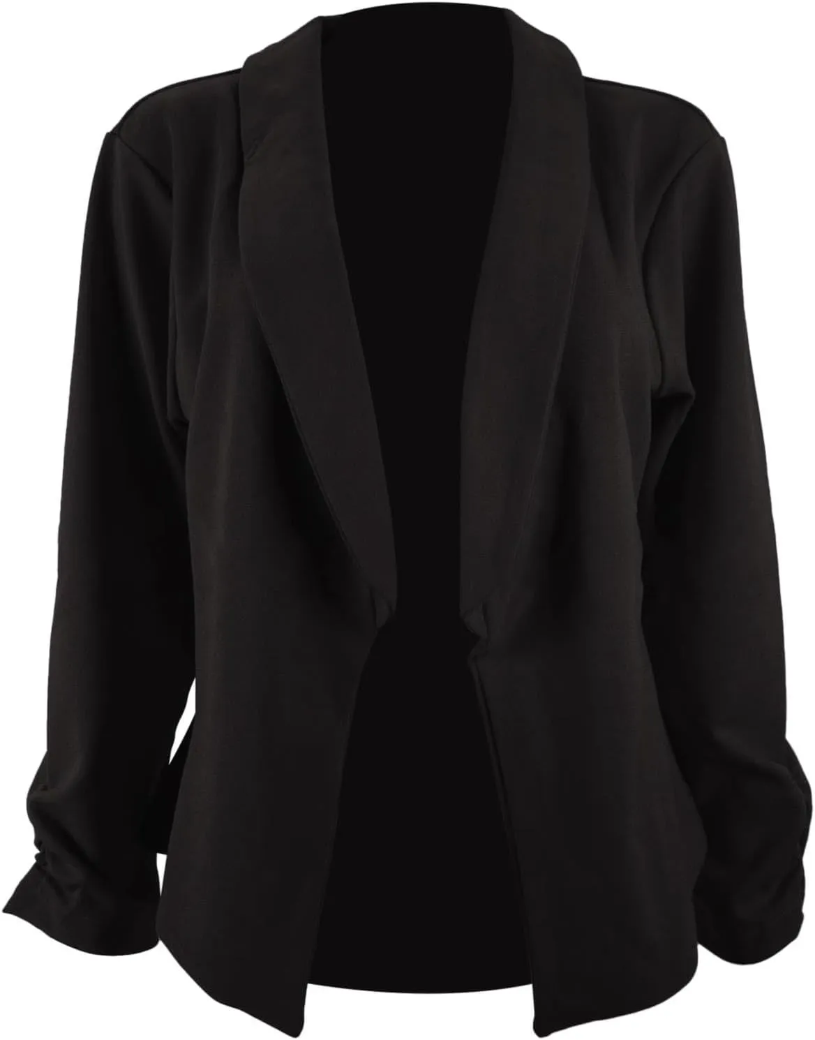 Blazers for Women Suit Jackets Long Sleeve Lapel Suit Small Jacket Work Office Blazer Lapel Button Jacket Black