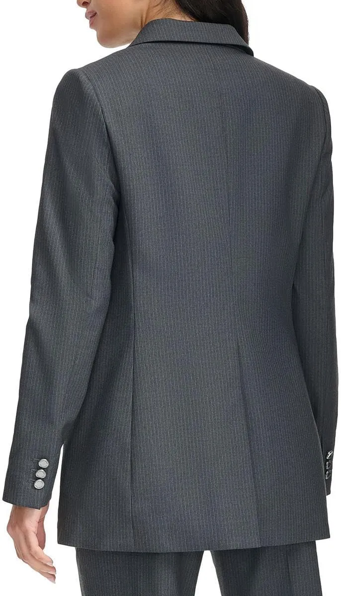 Calvin Klein Women's One Button Lux Blazer