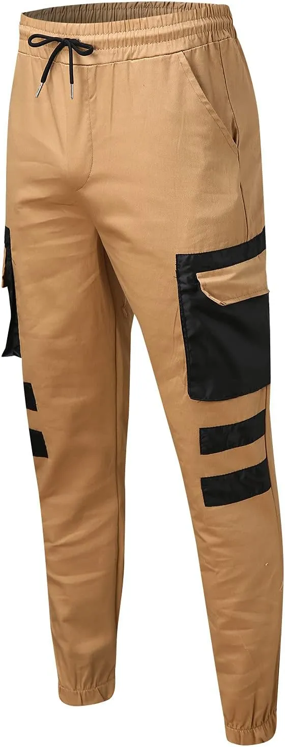 Cargo Pants for Men Big and Tall, Camouflage Pants Men's Sports Casual Jogging Trousers Lightweight Hiking Work Pants
