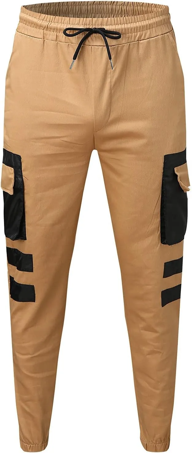 Cargo Pants for Men Big and Tall, Camouflage Pants Men's Sports Casual Jogging Trousers Lightweight Hiking Work Pants