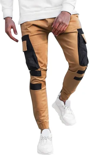 Cargo Pants for Men Big and Tall, Camouflage Pants Men's Sports Casual Jogging Trousers Lightweight Hiking Work Pants