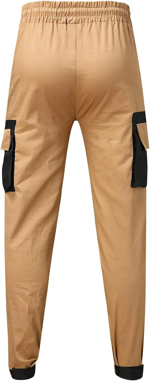 Cargo Pants for Men Big and Tall, Camouflage Pants Men's Sports Casual Jogging Trousers Lightweight Hiking Work Pants