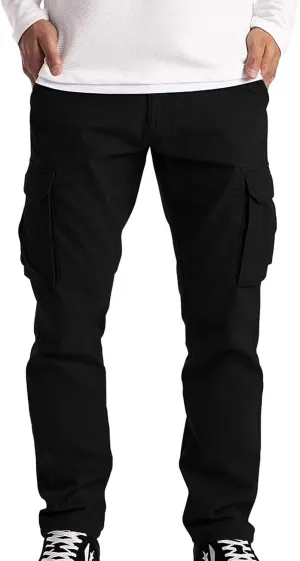 Cargo Pants for Men Big and Tall Cargo Pants Casual Lightweight Work Pants Tactical Wild Army Combat Ripstop Trousers