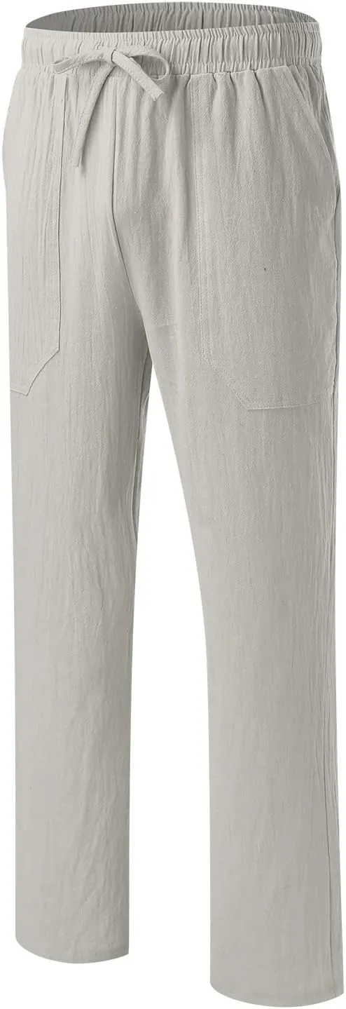 Cargo Pants for Men Big and Tall, Chino Jogger Pants Sweatpants for Men Pants Casual Rope Loose Heavyweight Fit Cargo