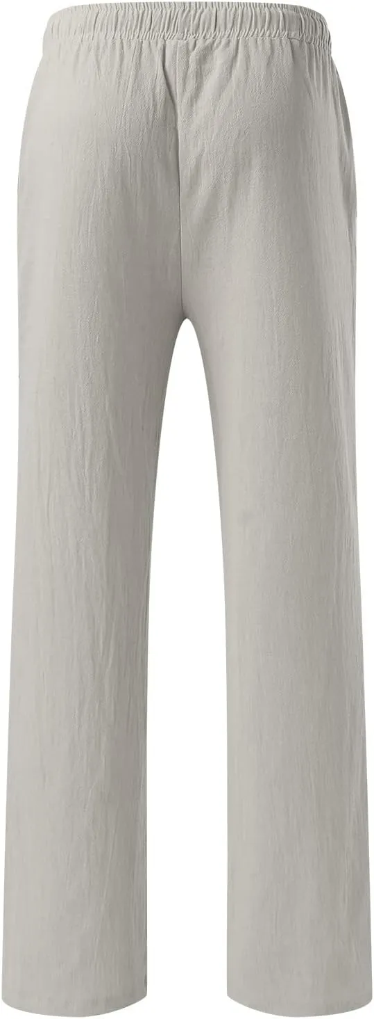 Cargo Pants for Men Big and Tall, Chino Jogger Pants Sweatpants for Men Pants Casual Rope Loose Heavyweight Fit Cargo