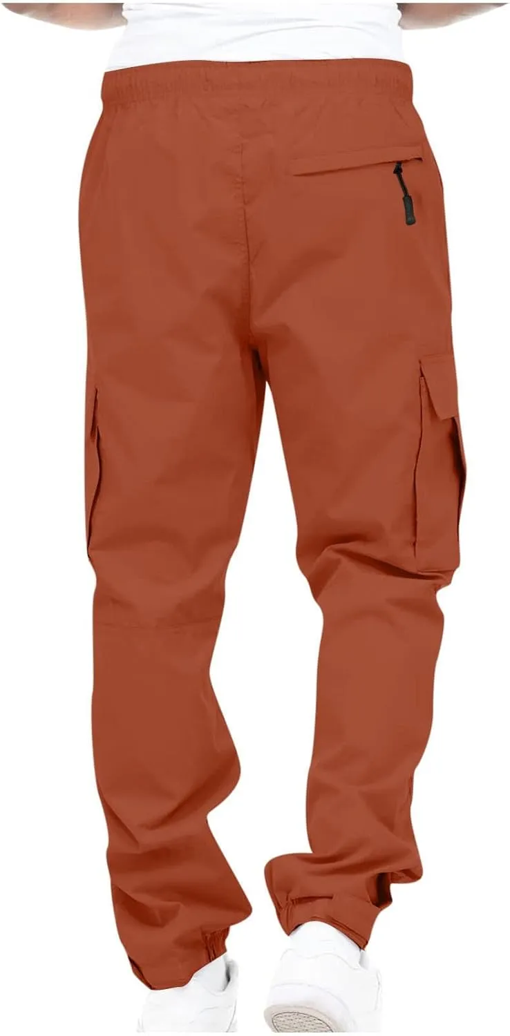 Cargo Pants for Men Big and Tall, Hiking Pants Tactical Pants with Pockets Cargo Sweatpants for Men Baggy Tight Mens
