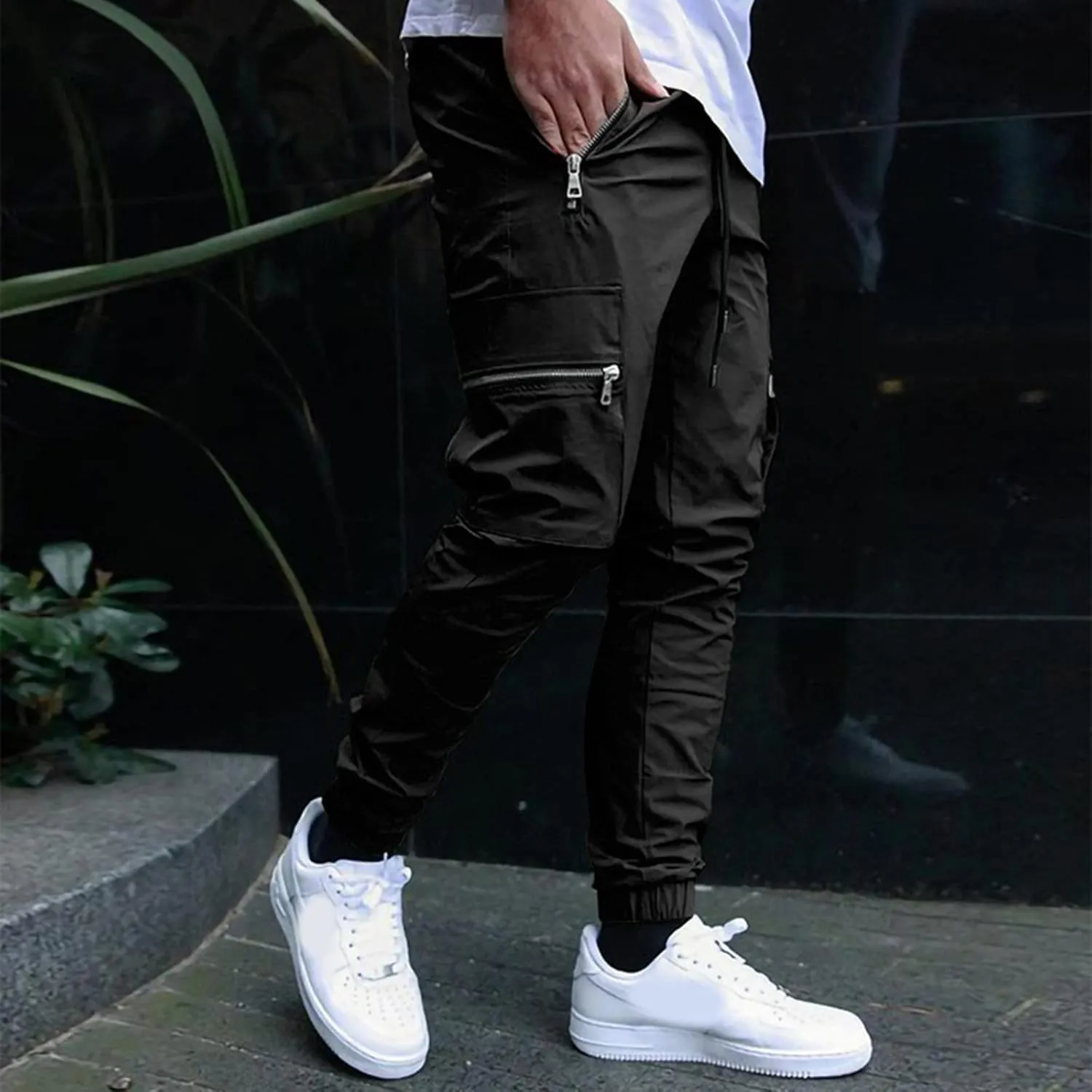 Cargo Pants for Men Big and Tall, Pants Sport Training Tapered Sweatpants Casual Athletics Joggers Mens Casual Pants