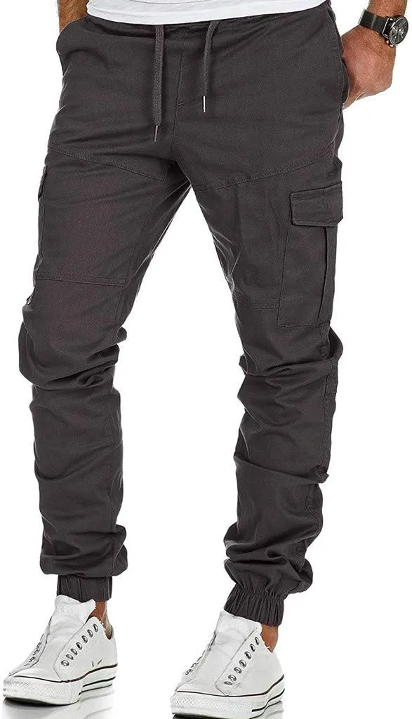 Cargo Pants for Men Joggers Men's Slim Fit Workout Athletic Pants Sweatpants for Men with Pockets Men's Slim Joggers