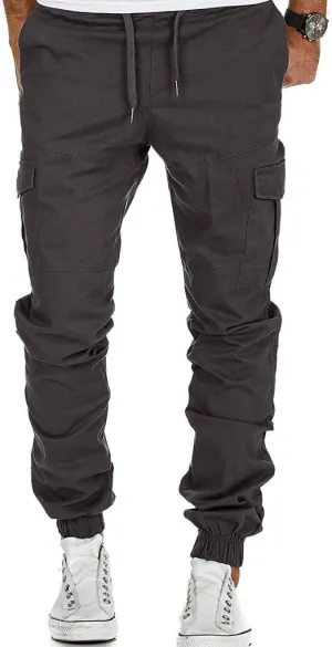 Cargo Pants for Men Joggers Men's Slim Fit Workout Athletic Pants Sweatpants for Men with Pockets Men's Slim Joggers