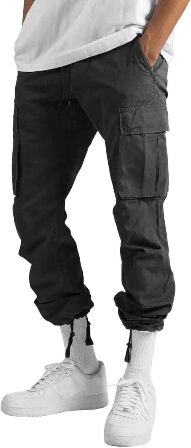 Cargo Pants for Men Work Relaxed Fit Men's Military Tactical Pants Big and Tall Hiking Trousers Baggy Workout Joggers