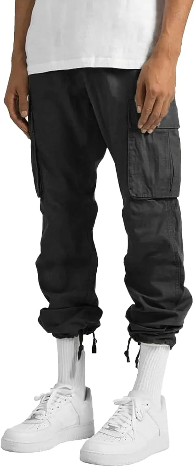 Cargo Pants for Men Work Relaxed Fit Men's Military Tactical Pants Big and Tall Hiking Trousers Baggy Workout Joggers