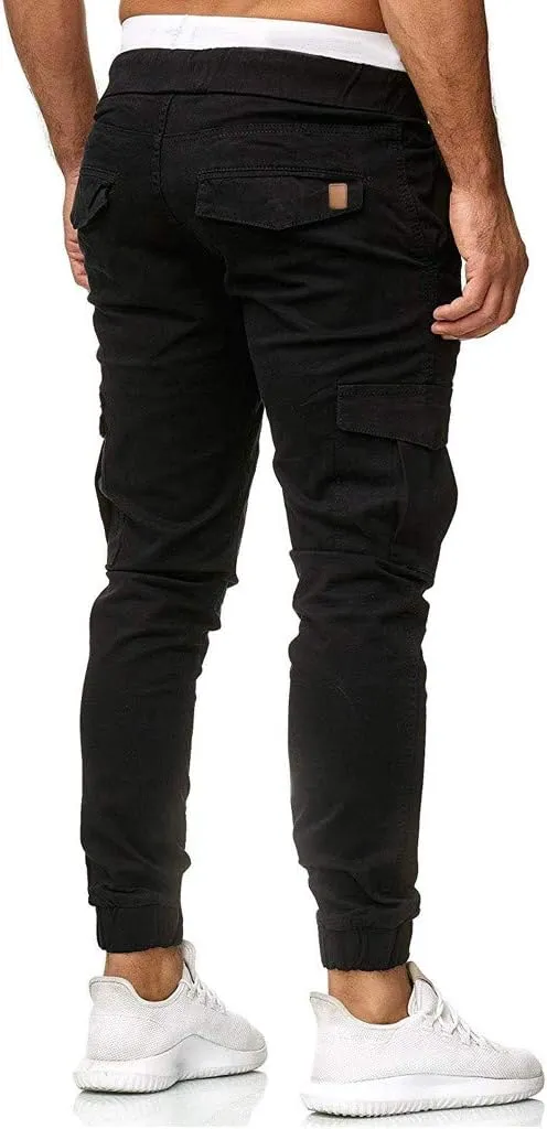 Cargo Sweatpants for Men Big and Tall Fit Cargo Pants for Men Stretch Men's Slim Fit Fleece Pants Winter Big and Tall