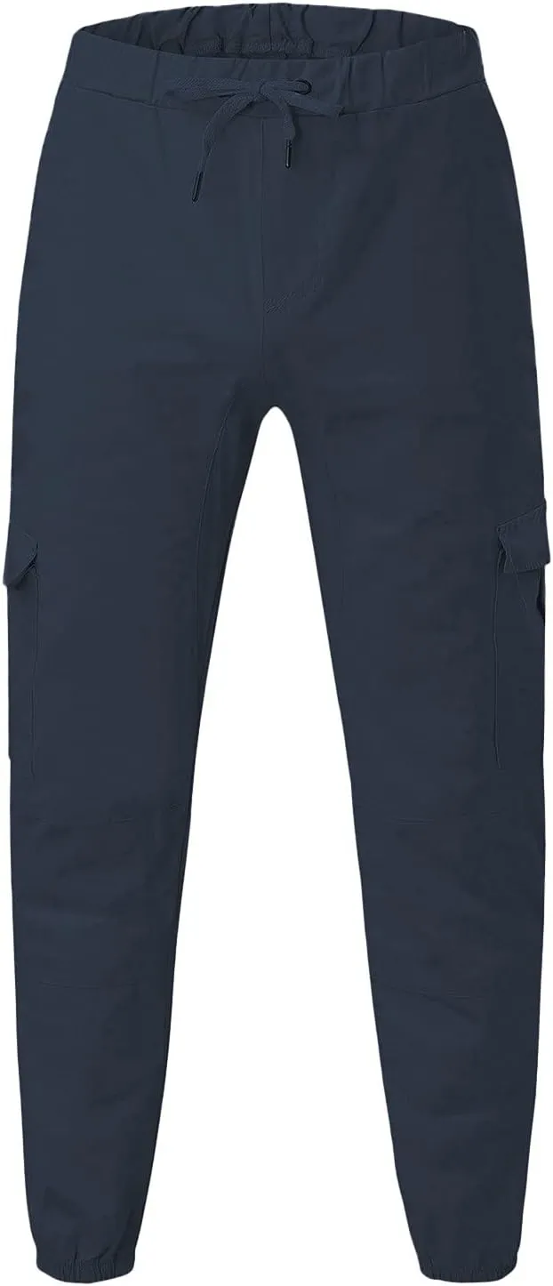 Cargo Sweatpants for Men Hiking Pants Sweatpants Men Men's Sweatpants Overalls Drawstring Multi Pocket Hiking Cotton