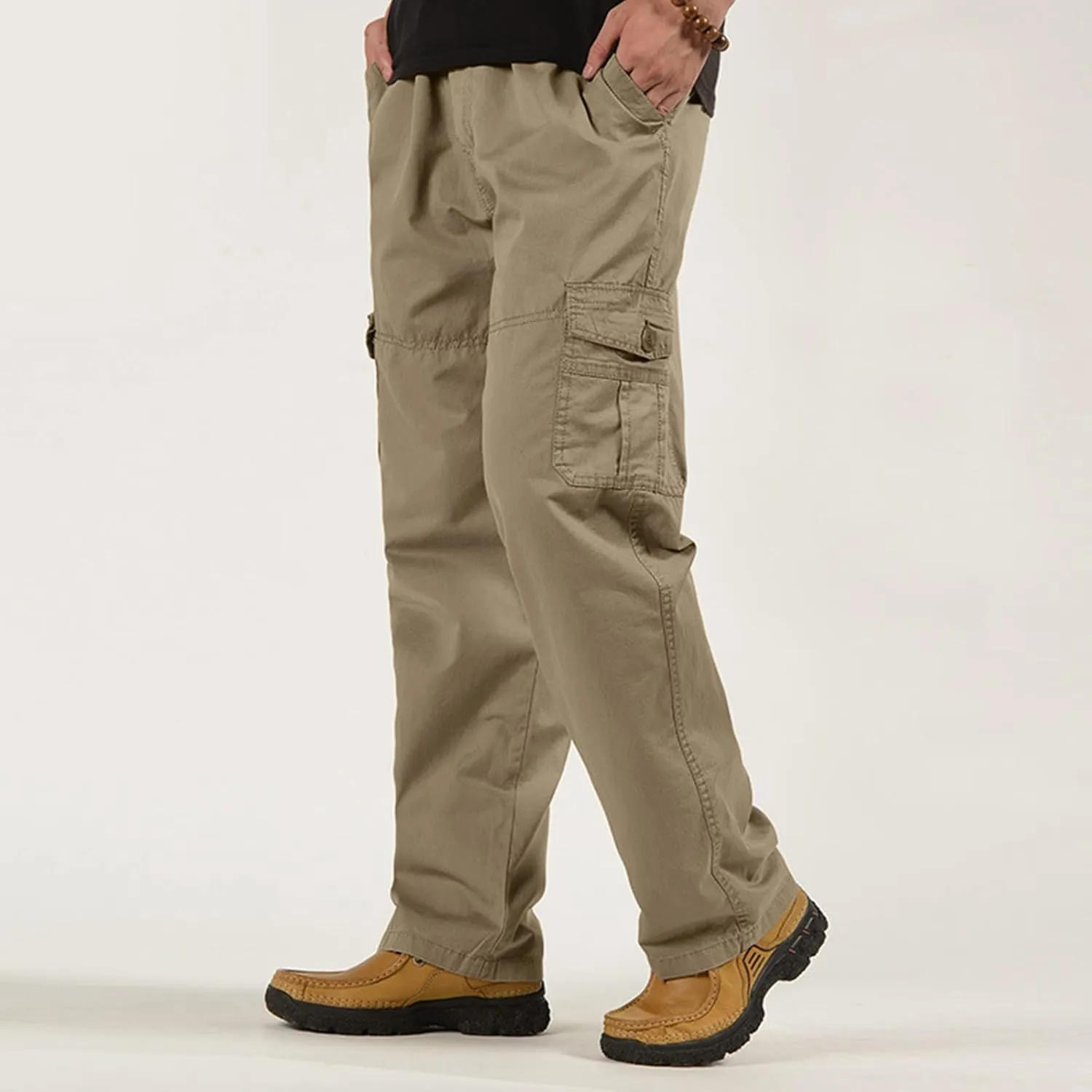 Cargo Sweatpants for Men Mens Lounge Pants Sweatpants Pant with Zipper Pockets Tapered Athletic Joggers Track Workout