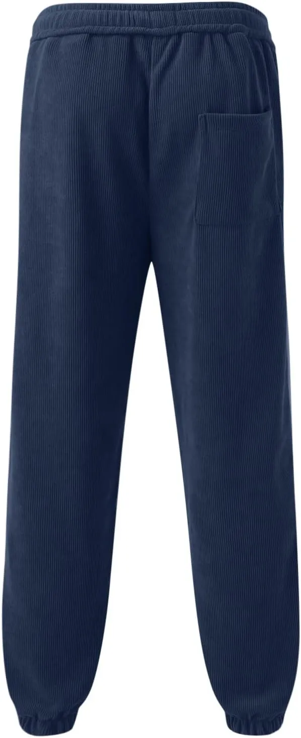 Cargo Trousers for Men Jogger Sweatpants for Men Men's Fleece Lounge Pants Mens Fleece Active Athletic Workout Jogger