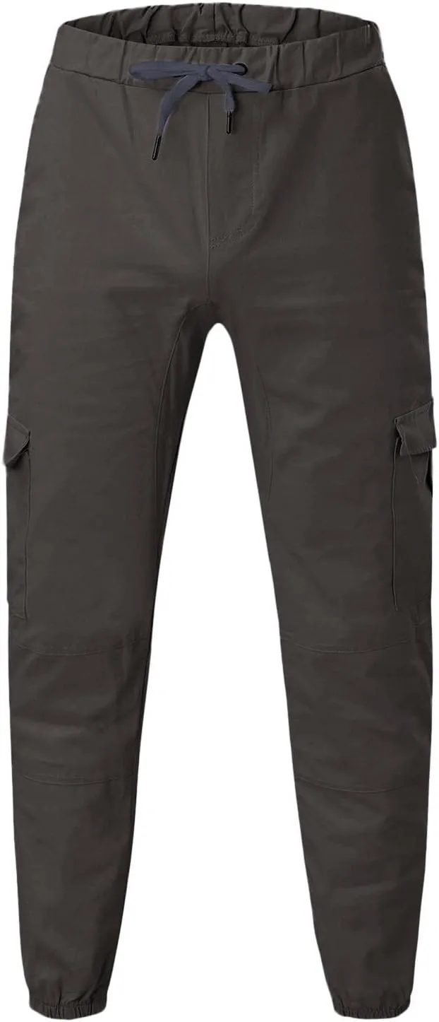 Cargo Trousers for Men Pants Men's Elastic Waist Drawstring Jogger Hiking Streetwear Cargo Pants with Pockets Men's