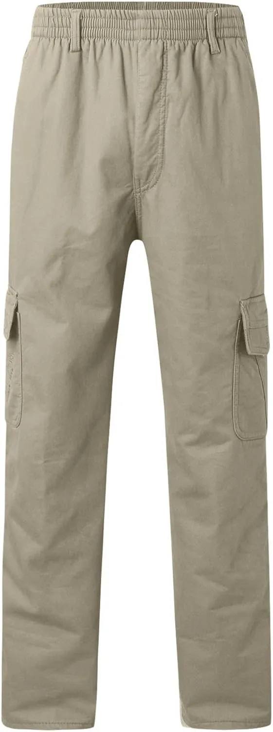 Cargo Trousers for Men with Pockets Men's Basic Active Fleece Jogger Pants Regular and Big & Tall Sizes for Workout