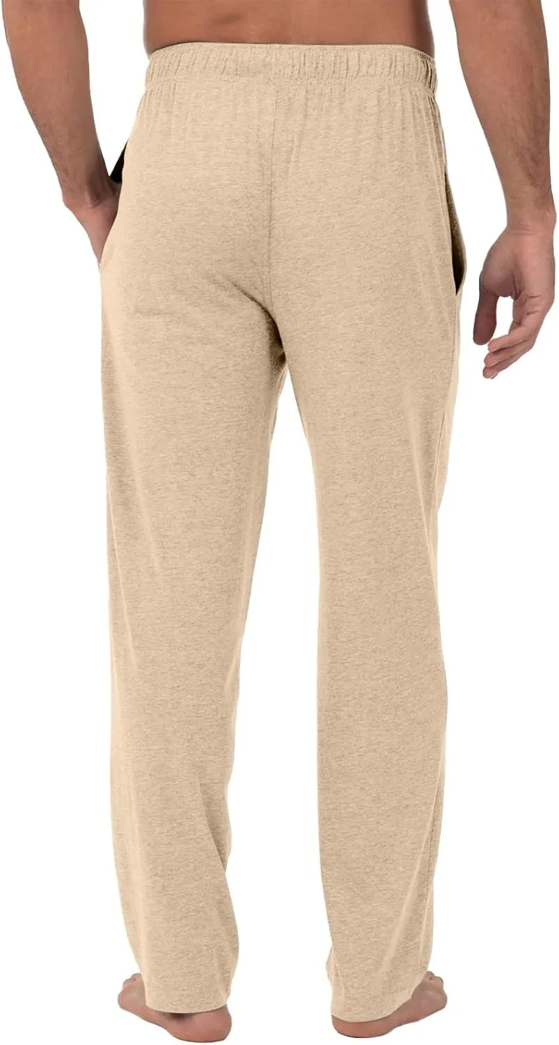 Causal Drawstring Lounge Pajama Pants For Mens Lightweight Baggy Straight Fit With Pockets Fashion Soft Sport Pj Pants