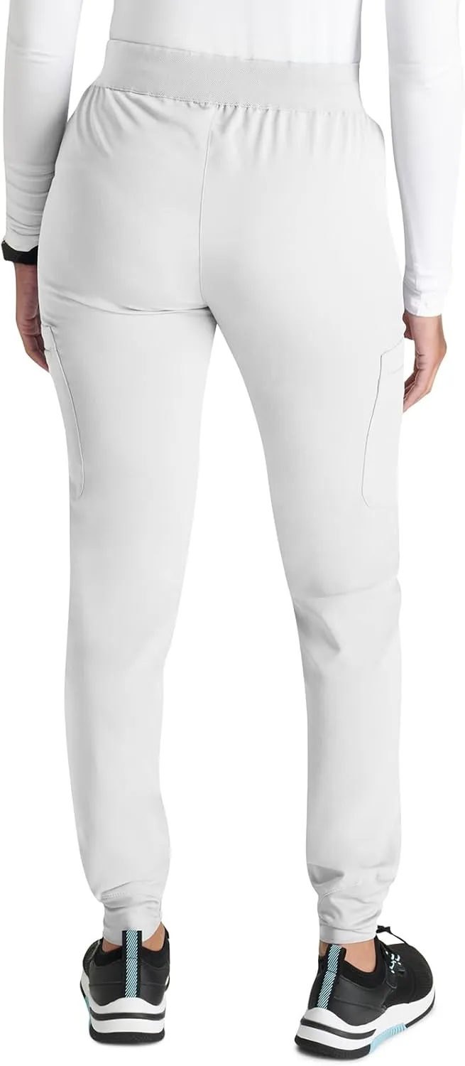 Cherokee Women Mid-Rise Pull-On Scrub Jogger Pant with 4 Pockets and Elastic Jogger Waist - CK138A