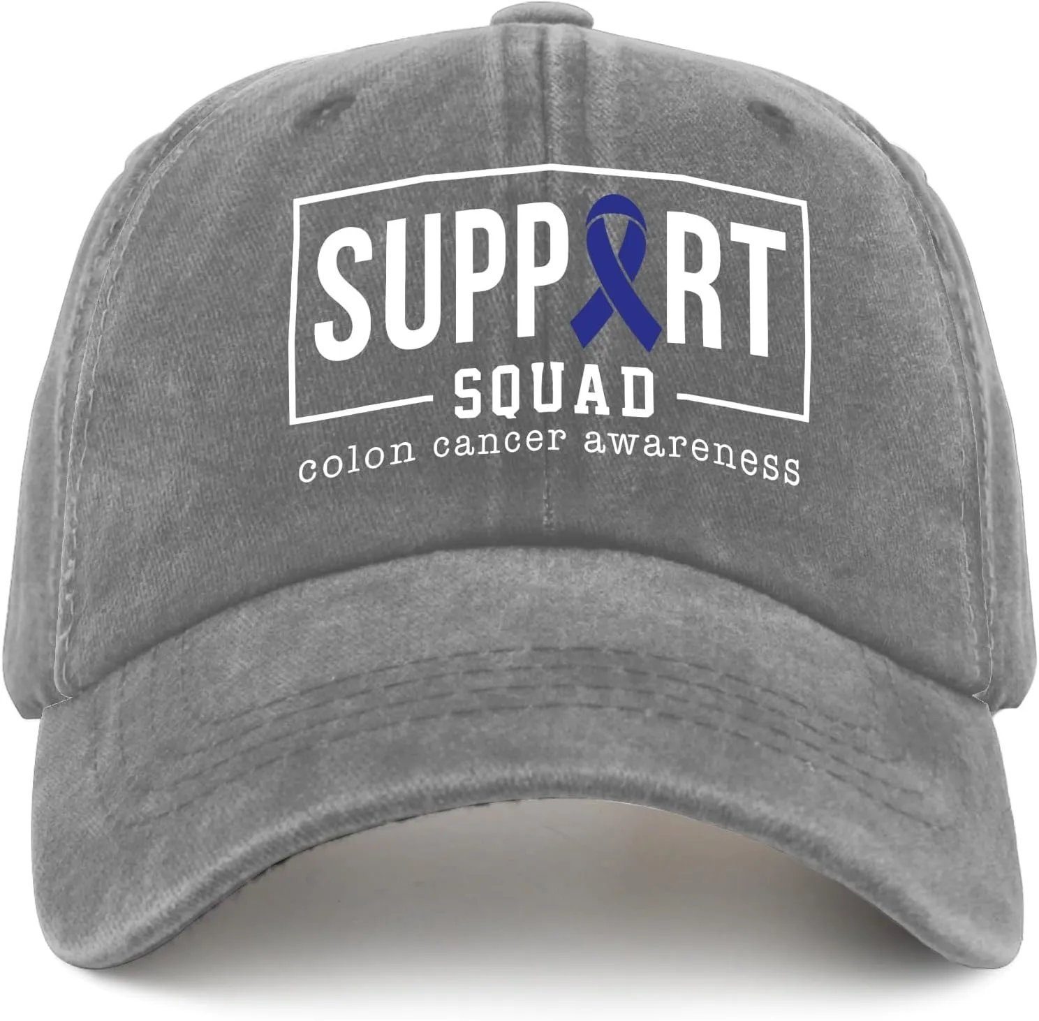 Colon Cancer Awareness Supporters Colorectal Cancer Mens Baseball Cap Low Profile Caps for Womens Pickleballb Hat Trendy