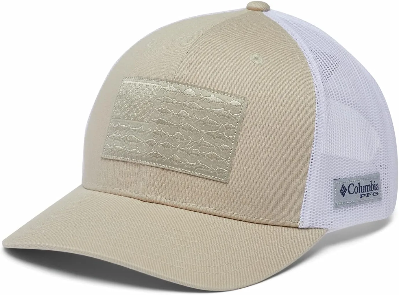 Columbia Unisex-Adult Pfg Fish Flag Mesh Snap Back