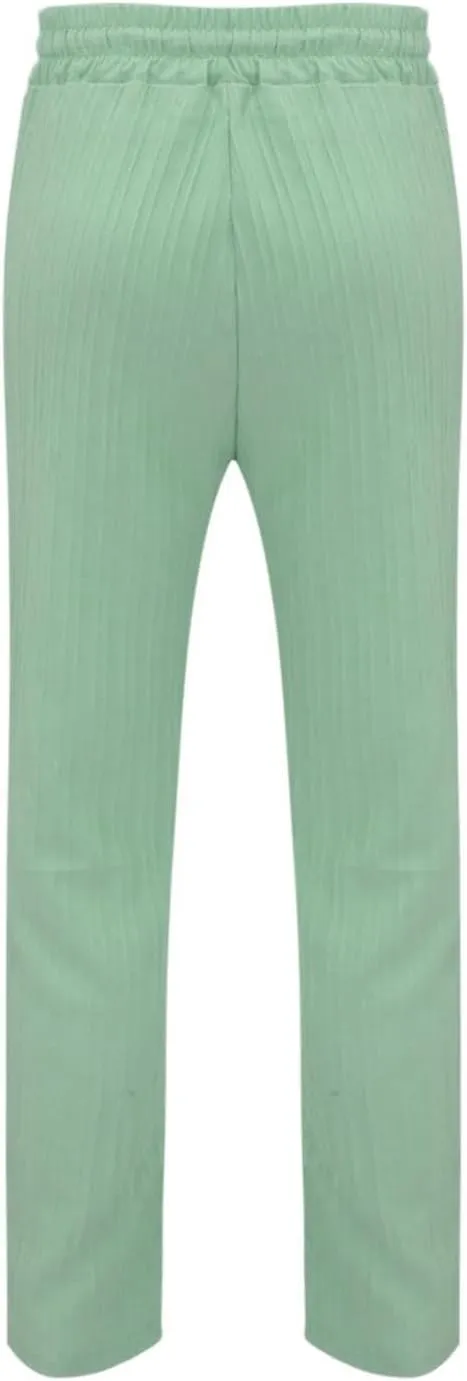 Cotton Linen Dress Pants for Men Casual Classic Elastic Waist Beach Pants Summer Lightweight Trouser with Pockets