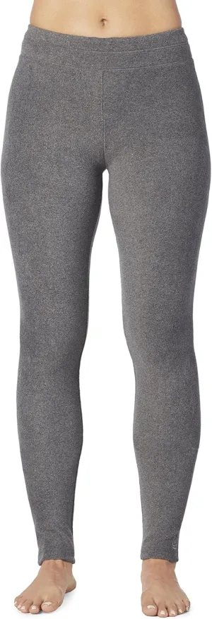 Cuddl Duds Fleecewear with Stretch Leggings for Women - Thermal Fleece Lined Base Layer Tights - Cold Weather Winter Clothes