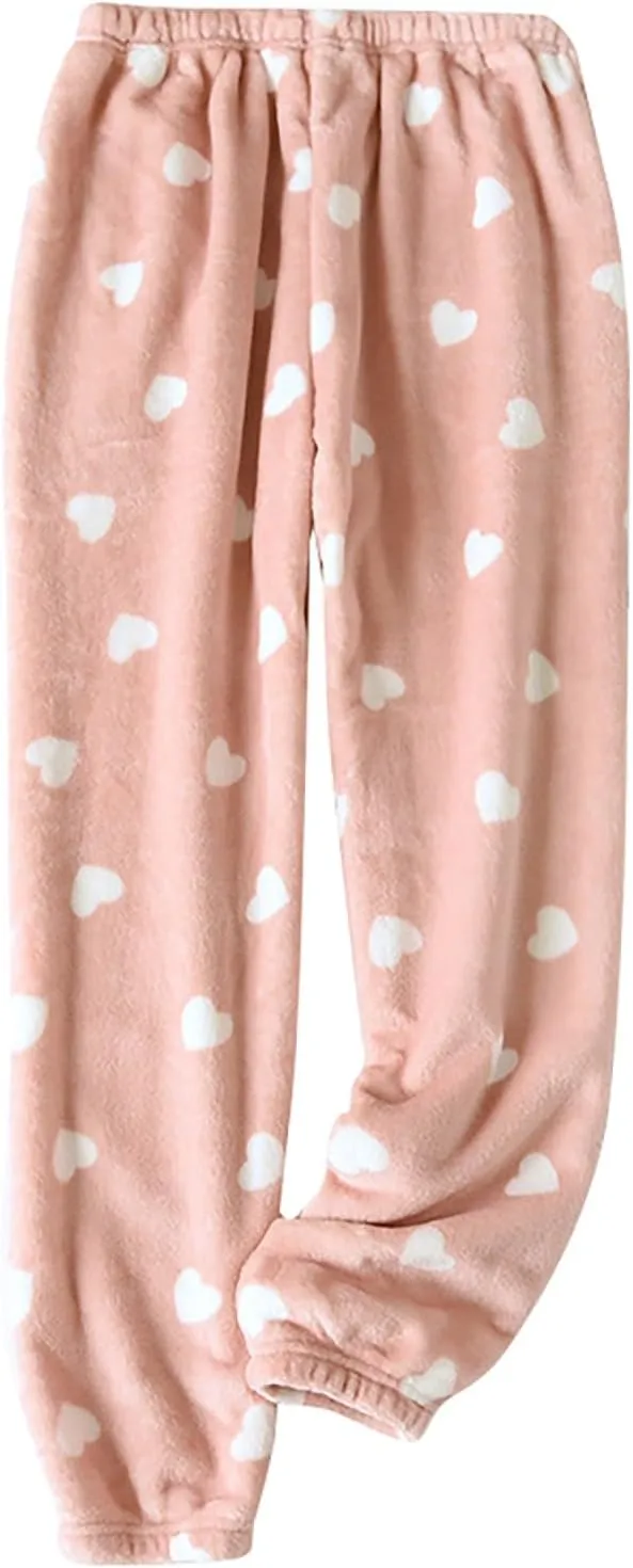 Fall Fashion for Women 2024 Trendy Flannel Pajama Pants Casual Pj Pants Winter Drawstring Fuzzy Home Cute Pants