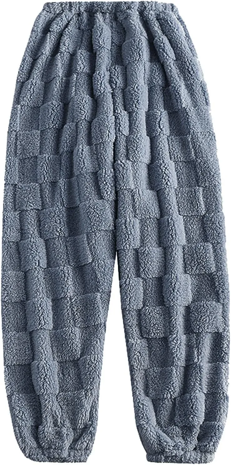 Flannel Pajama Pants Women with Pockets Comfy Lounge Casual Stretch Fleece Soft Warm Sleepwear Bottoms Soft Pj